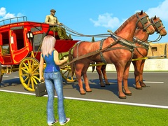ເກມ Horse Cart Transport Taxi Game