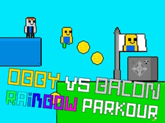 ເກມ Obby vs Bacon Rainbow Parkour
