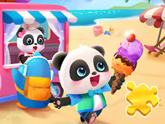 ເກມ Jigsaw Puzzle: Baby Panda Ice Cream Car