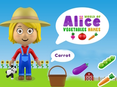 ເກມ World of Alice Vegetables Names