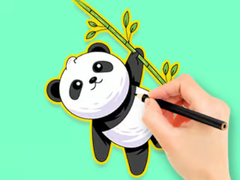 ເກມ Coloring Book: Panda Eat Bamboo