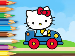 ເກມ Coloring Book: Hello Kitty Driving Car