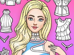 ເກມ Girl Coloring Dress Up Games