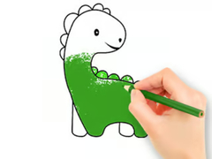 ເກມ Coloring Book: Lovely Baby Dinosaur