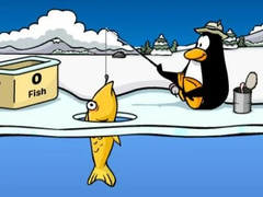 ເກມ Club Penguin: Ice Fishing