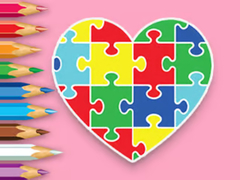 ເກມ Coloring Book: Heart Jigsaw