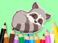ເກມ Coloring Book: Baby Raccoon