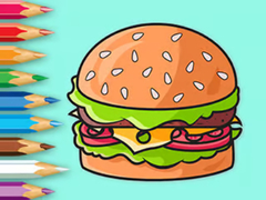 ເກມ Coloring Book: Delicious Hamburger