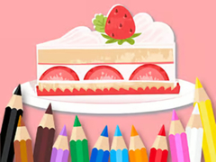 ເກມ Coloring Book: Strawberry Cake