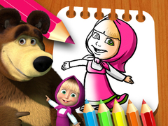 ເກມ Masha & the Bear Coloring Book