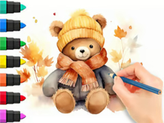 ເກມ Coloring Book: Autumn Bear