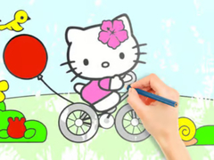 ເກມ Coloring Book: Hello Kitty Cycling