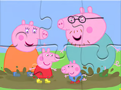 ເກມ Jigsaw Puzzle: Peppa Pig Muddy Puddles