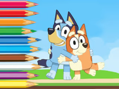 ເກມ Coloring Book: Bluey And Bingo Holiday
