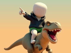ເກມ Stickman. Dinosaur Arena