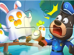 ເກມ Jigsaw Puzzle: Baby Panda Haunted Town
