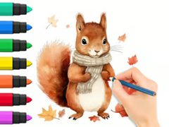ເກມ Coloring Book: Autumn Squirrel