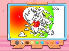 ເກມ Coloring Book: Halloween Little Witch