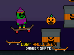ເກມ Obby Halloween Danger Skate