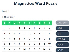 ເກມ Magnetto's Word Puzzle