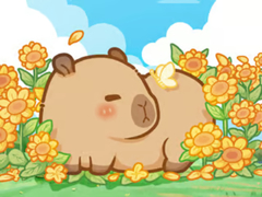 ເກມ Jigsaw Puzzle: Capybara In Sunflowers