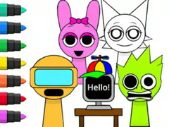 ເກມ Coloring Book: Sprunki Incredibox
