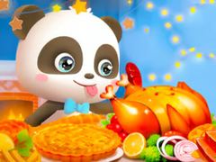 ເກມ Jigsaw Puzzle: Little Panda Thanksgiving Feast
