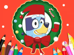 ເກມ Coloring Book: Bluey Santa Claus