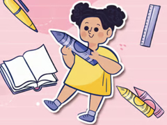 ເກມ Kids Quiz: Stationery Story