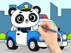 ເກມ Coloring Book: Police Panda
