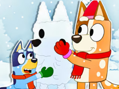 ເກມ Jigsaw Puzzle: Bluey Christmas Snowman