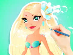 ເກມ Coloring Book: Aqua Mermaid