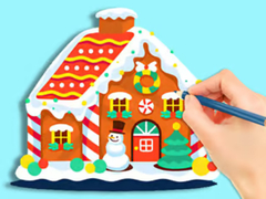 ເກມ Coloring Book: Gingerbread Hut