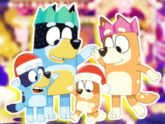 ເກມ Jigsaw Puzzle: Bluey Family Xmas Eve
