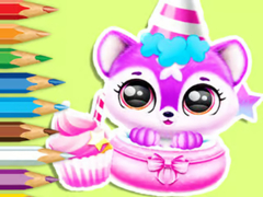 ເກມ Coloring Book: Baby Fluff's Birthday