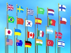 ເກມ Flag Puzzle Jam: Collect Flags