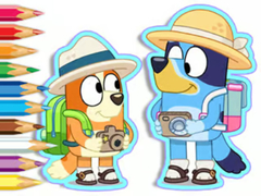 ເກມ Coloring Book: Bluey Camping