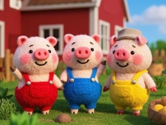 ເກມ Find The Differences: The 3 Little Pigs
