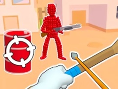 ເກມ Stickman Archer Shooting Arrows at Reds