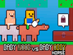 ເກມ Baby Noob vs Baby Obby Horse