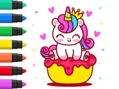 ເກມ Coloring Book: Unicorn Cupcake