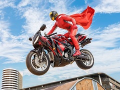 ເກມ Real Motorbike Super Hero Stunt 3D