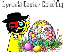 ເກມ Sprunki Easter Coloring