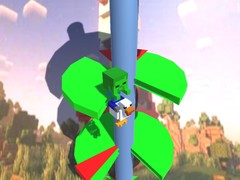 ເກມ Chicken Jockey Helix Jump