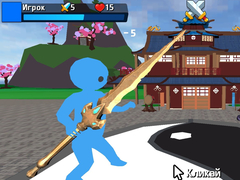 ເກມ Obby Stickman  On Swords