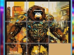 ເກມ Gorilla Sliding Puzzles