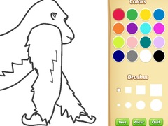 ເກມ Gorilla Coloring Book for Kids