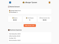 ເກມ Jburger Tycoon