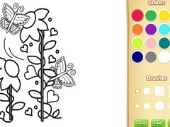 ເກມ Butterflies and Flowers Coloring Book for Kids