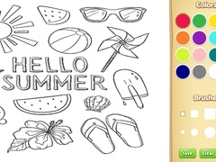 ເກມ Hello Summer Coloring Book for Kids